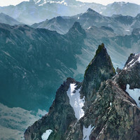 Mont Viso vu du Pelvoux par YM en 1964