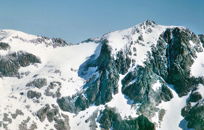 Col du Glacier Blanc et Pic du Glacier d'Arsine par YM en 1964 Col du Glacier Blanc et Pic du Glacier d'Arsine par YM en 1964