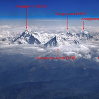 Annapurna Massif, view from aircraft