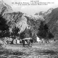 Refuge Cézanne et Glacier Blanc (CPA)