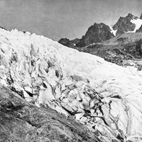 Glacier Blanc en 1900, et Montagne des Agneaux par le TCF
