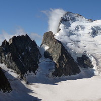 Barre blanche, barre Noire, barre des Ecrins, dôme des Ecrins, glacier Blanc