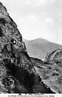 Route de l'Aubisque côté Argelès (CPA)