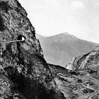 Route de l'Aubisque côté Argelès (CPA)