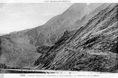 Route de l'Aubisque côté Argelès (CPA)