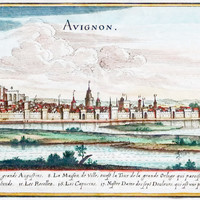 Le Rhône en Avignon, en 1650