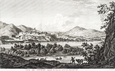 Le Rhône à Viviers, en 1785
