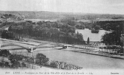 Lyon, le Rhône et le lac de la Tête d'or vus de la Croix-Rousse (CPA) Lyon, le Rhône et le lac de la Tête d'or vus de la Croix-Rousse (CPA)