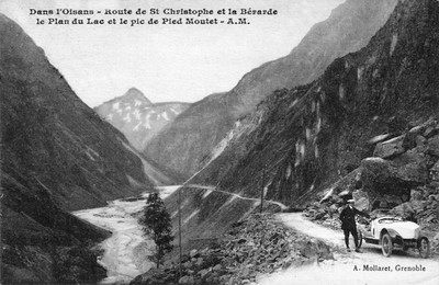 La descente de Saint Christophe vers Plan du Lac (CPA) La descente de Saint Christophe vers Plan du Lac (CPA)