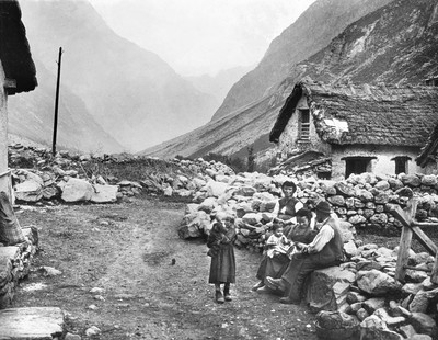 A la Bérarde vers 1900 par Victor Riston