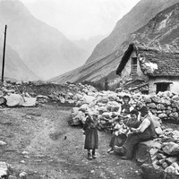 A la Bérarde vers 1900 par Victor Riston