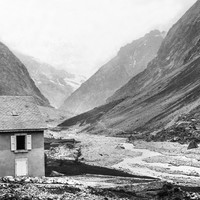 Le Vénéon en amont de la Bérarde vers 1900 par Victor Riston