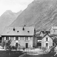Le hameau de la Bérarde vers 1900 par Victor Riston
