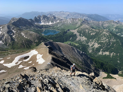 Lac d'Allos vu d'en haut