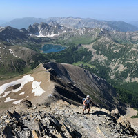Lac d'Allos vu d'en haut