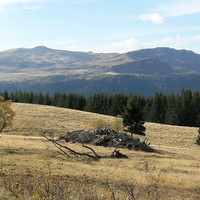 Le massif du Plomb du Cantal depuis la Haute-Planèze