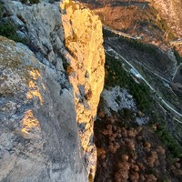 Vršni del centralne stene Markezine grede