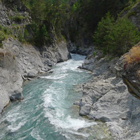 Le Guil au pied du Château-Queyras