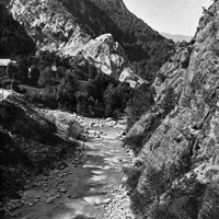 Le Guil à la Maison du Roy en 1900 par le TCF