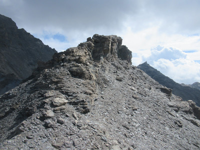 Deuxième partie de l'arête W et sommet Deuxième partie de l'arête W et sommet