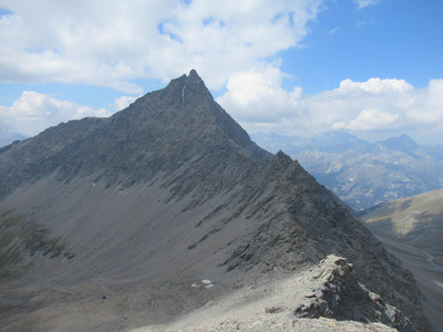 Dans la descente vers le Passet : Aiguille de Scolette