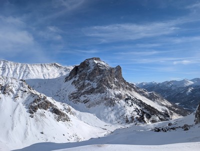 Col du Chardonnet Sud et l'Aiguillette du Lauzet Col du Chardonnet Sud et l'Aiguillette du Lauzet