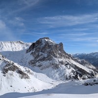 Col du Chardonnet Sud et l'Aiguillette du Lauzet