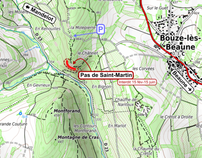 Carte accès - Pas de Saint-Martin Carte accès - Pas de Saint-Martin