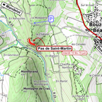 Carte accès - Pas de Saint-Martin