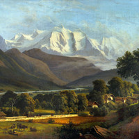 Mont Blanc vu de Sallanches par Johann Anton Castell