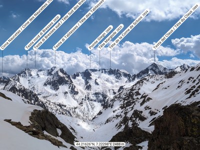 Valle di Valrossa 2500, Pano S: Bresses, Giegn, Claus