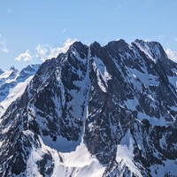 Couloir Lourousa, zoom depuis le Matto