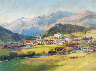 Gmünd en Carinthie par Edward Theodore Compton Gmünd en Carinthie par Edward Theodore Compton