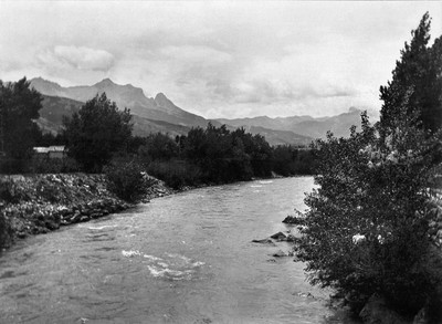 L'Ubaye au pont de Jausiers, en 1896 par Paul Lancrenon L'Ubaye au pont de Jausiers, en 1896 par Paul Lancrenon