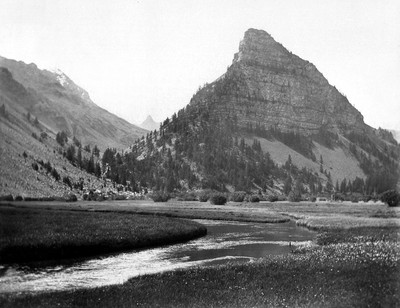 Le lac et la tour des Sagnes, en 1896 par Paul Lancrenon Le lac et la tour des Sagnes, en 1896 par Paul Lancrenon