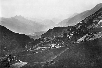 Descente N du col de Vars, en 1896 par Paul Lancrenon Descente N du col de Vars, en 1896 par Paul Lancrenon