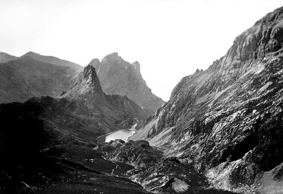 Grand Lac du Monêtier, en 1898 par Paul Lancrenon Grand Lac du Monêtier, en 1898 par Paul Lancrenon