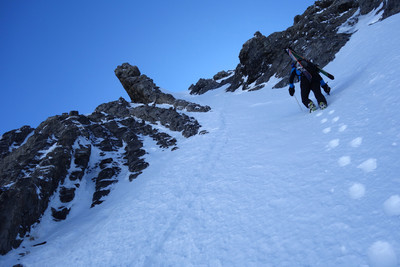 Au pied du couloir terminal, magique !... Au pied du couloir terminal, magique !...