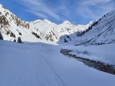 Plat à gogo en descendant sur Klosters Plat à gogo en descendant sur Klosters