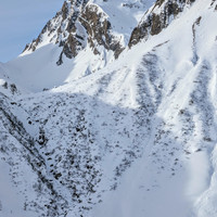 Passo e Vallone di Nefelgiu, Punta dei Camosci (versante N)