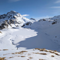 Pano S sur Lago Sruer et Punta Clogstafel (cresta N)
