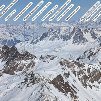 1: Punta Lebendun, 2: Gemelli di Ban N (à g.), 3: P. del Ghiacciaio di Ban (à d.), 4: Marchhorn - zoom depuis P. d'Arbola