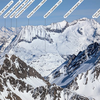 Kastelhorn, Pizzo di Cavergno, Basodino ; devant: P. dei Camosci, zoom depuis P. d'Arbola
