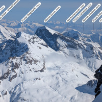 Pizzo Bièla, Punta Clogstafel, Monte Giove - zoom depuis P. d'Arbola