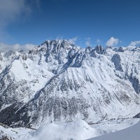 Massif de l'Argentera, Pian del Re (grand-angle depuis la Tête Sud des Bresses)