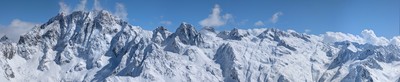 Argentera Versants W, Pano HD de la Tête S des Bresses