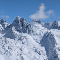 Argentera Versants W, Pano HD de la Tête S des Bresses