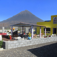 Le Fogo vu depuis le village de Portela