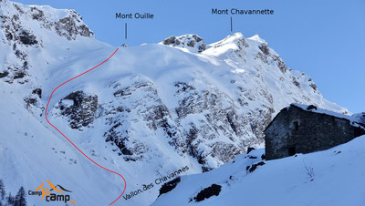 Après la combe SE le passage final pour rejoindre le Vallon des Chavannes Après la combe SE le passage final pour rejoindre le Vallon des Chavannes