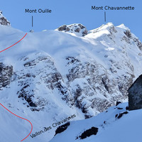 Après la combe SE le passage final pour rejoindre le Vallon des Chavannes